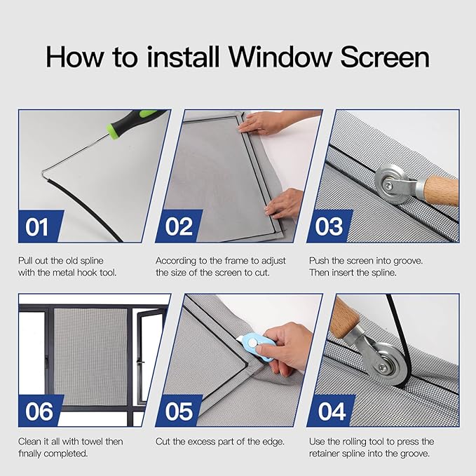 Screen Door Mesh Replacement Kit - Image 5
