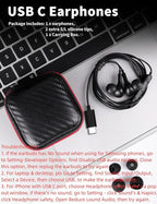 USB C Headphone for Samsung S26 S25 FE S24 A16 A17 Wired Earbuds Magnetic - Image 6