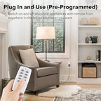 BN-LINK Mini Wireless Remote Control Outlet Switch Power Plug in - Image 2