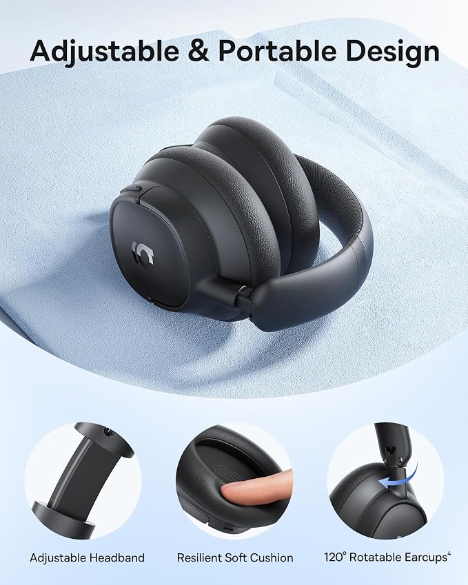 Baseus Bass BH1 NC Adaptive Active Noise Cancelling Headphones, Real-Time - Image 7
