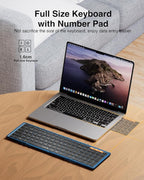 ProtoArc Foldable Bluetooth Keyboard, XK01 Full-Size Portable Wireless Keyboard - Image 5