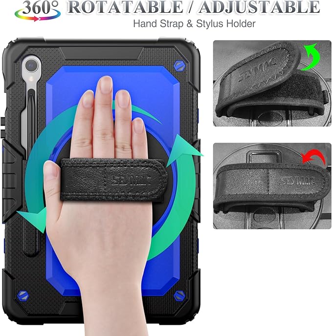 SEYMAC stock Case for Samsung Galaxy Tab S10 FE / S9 / S9 FE 5G Tablet Case - Image 3