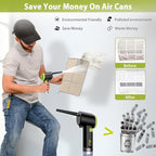 Compressed Air Duster, Electric Air Duster, Handheld Cordless Air Duster - Image 3