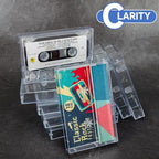 15-Pack Clear Plastic Cassette Tape Storage Cases - Image 5