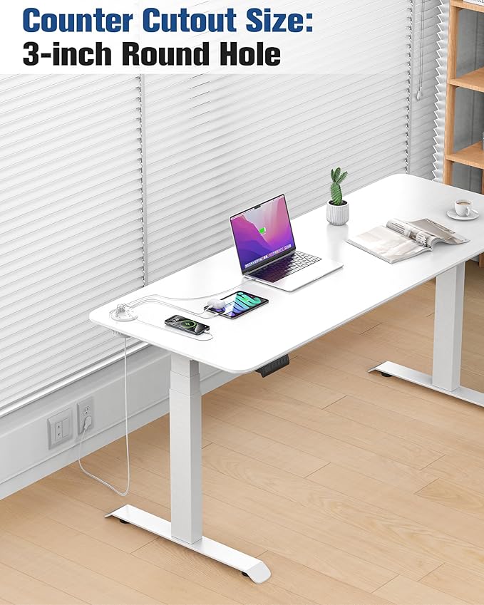 Jgstkcity 65W USB-C Hidden Desktop Power Grommet: 1 AC Outlet, 8 USB Charging - Image 3