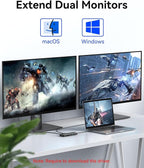 Selore Docking Station for MacBook Pro Air Windows, 10 in 1 Dual HDMI Adapter - Image 3