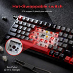 RK ROYAL KLUDGE RK98 Gaming Keyboard, Wireless Mechanical Keyboard 100 Keys - Image 3