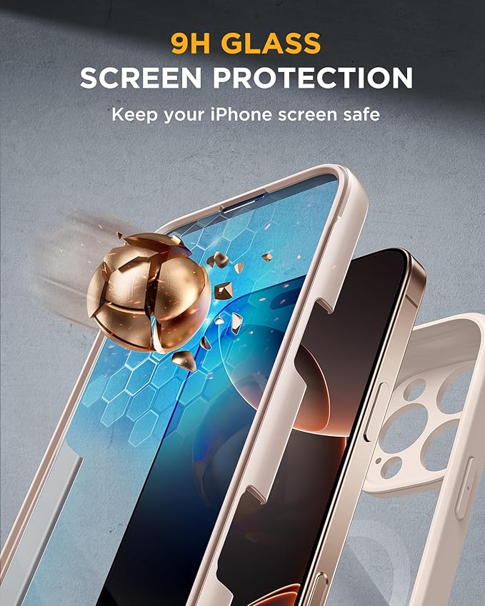 Miracase Magnetic for iPhone 16 Pro Case Full-Body Phone - Image 3