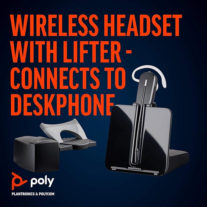 Plantronics - CS540 Wireless DECT Headset - Single Ear Convertible - Connects - Image 2