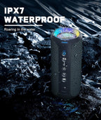 Ortizan Bluetooth Speakers, Portable Wireless Stereo Speaker - Image 3