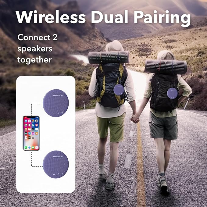 Monster Bluetooth Speaker, IPX8 Shower Speaker Waterproof, Extra Long Playtime - Image 8