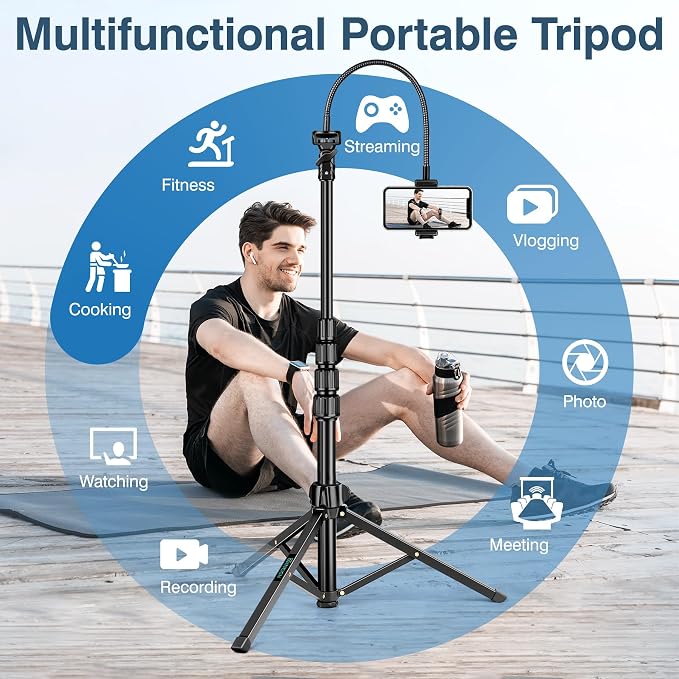 82" Tripod for iPhone, Phone Tripod Compatible - Image 7