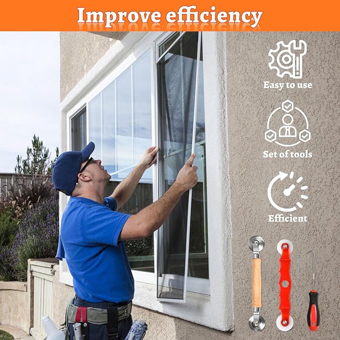 Screen Repair Tool, Window Roller, Spline Installer, 3 in 1 Window Installation - Image 6