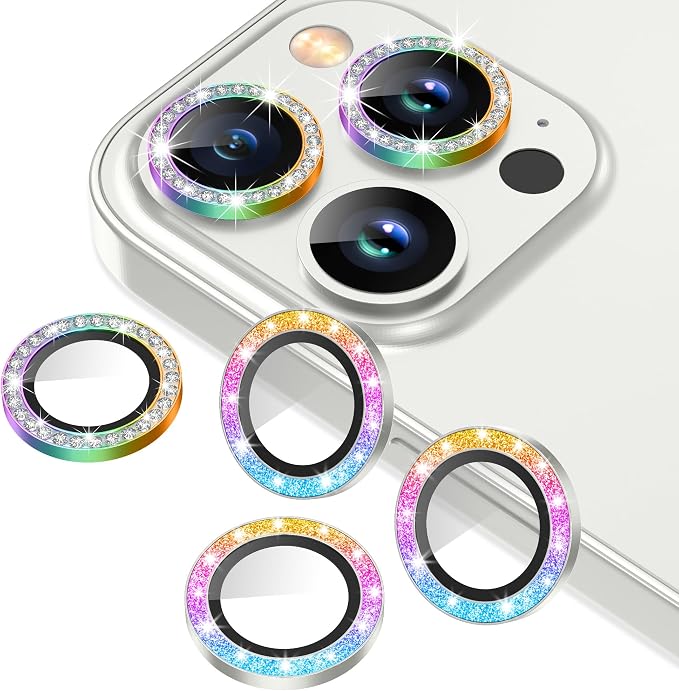 AGVEE 3+3 6 Pack for iPhone 12 Pro Max 6.7" Camera Lens Cover Protector by AGVEE