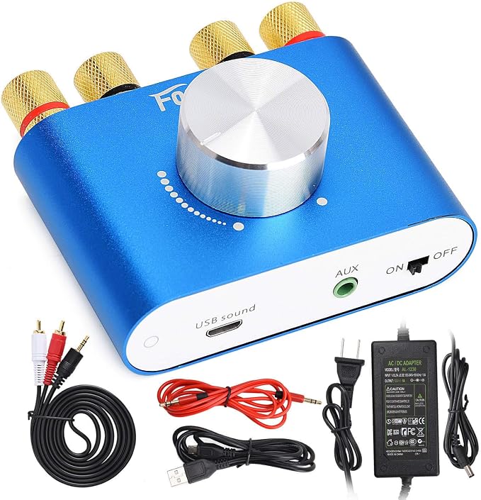 Facmogu F900S 160W Mini Bluetooth 5.0 Power Amplifier, 2 Channel 80Wx2 Stereo by Facmogu