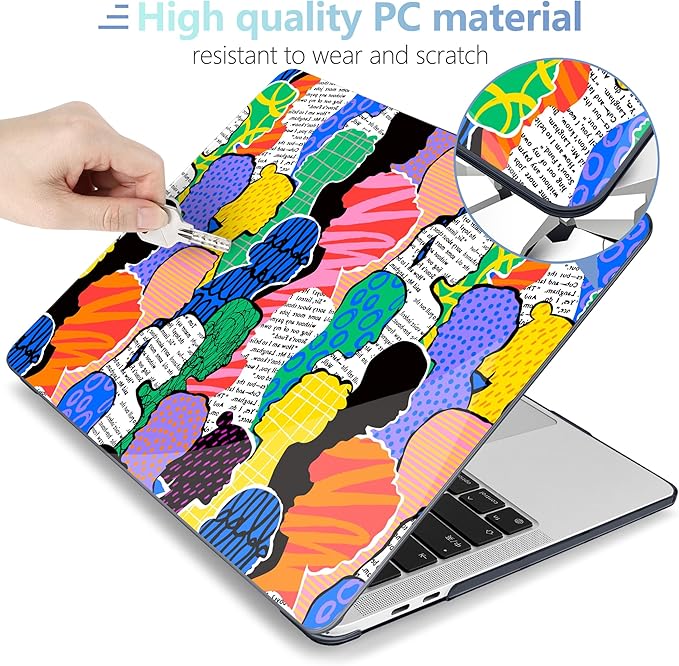 MEEgoodo Case for MacBook Pro 13 inch Case 2022 2021 2020 A2338 M2/M1 A2251 - Image 3
