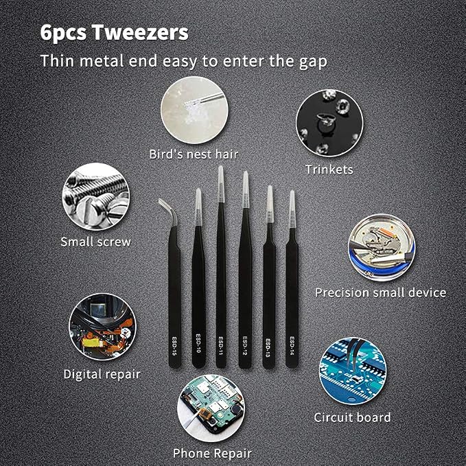 17 in 1 Electronics Repair Tools Opening Pry Tool Kit - Image 5