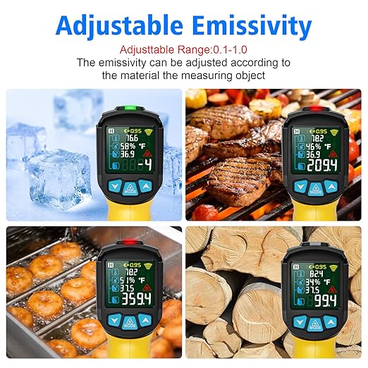 MESTEK Infrared Thermometer Temperature Gun, Non-Contact Digital Laser - Image 5