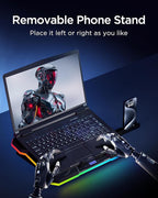 ChillCore Laptop Cooling Pad, RGB Lights Laptop Cooler 9 Fans - Image 8