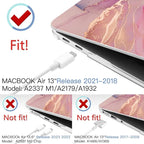 MEEgoodo for MacBook Air 13.3 inch Case 2021 2020 2019 2018 A2337 M1 A2179 A1932 - Image 2