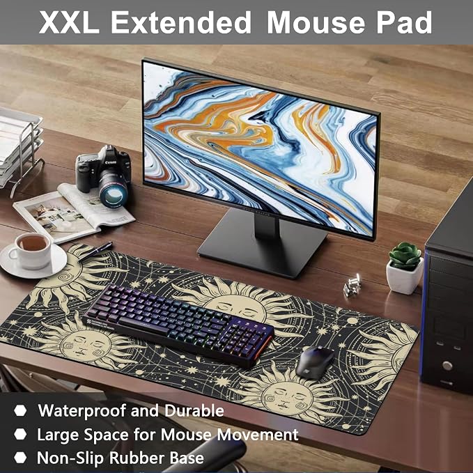 Mouse Pad, Large Golden Sun - Image 6