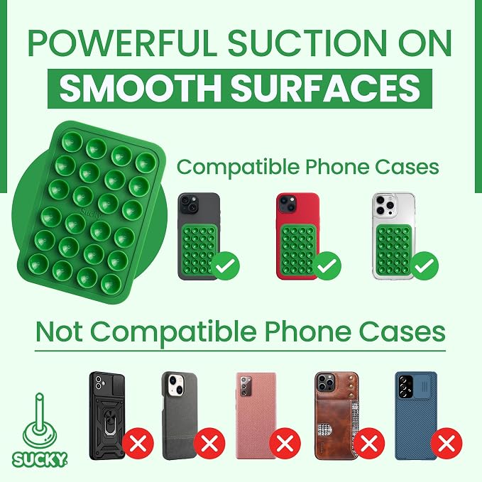 SUCKY Silicone Suction Phone Case Adhesive Mount - Image 6