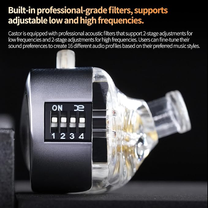 KZ Castor in Ear Monitors Headphones Bass Wired Earphones 2 Dynamic High-end - Image 5