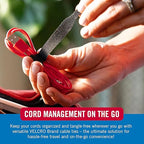 VELCRO Brand Reusable Cable Ties, 100 Pack 6 Inch Cable Management Ties - Image 3