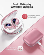 PocBuds Bluetooth Headphones Wireless Earbuds 80hrs Playtime Wireless Charging - Image 3