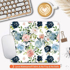 Square Mouse Pad Pretty Flowers, Personalized Premium-Textured Custom Mouse Mat - Image 3