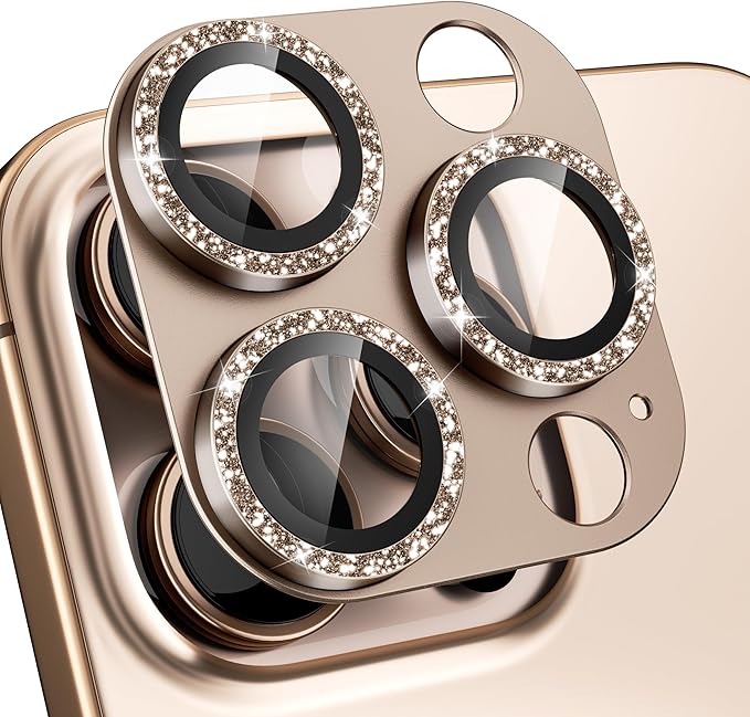 beuxece Compatible for iPhone 16 Pro/iPhone 16 Pro Max Camera Lens Protector by Beuxece