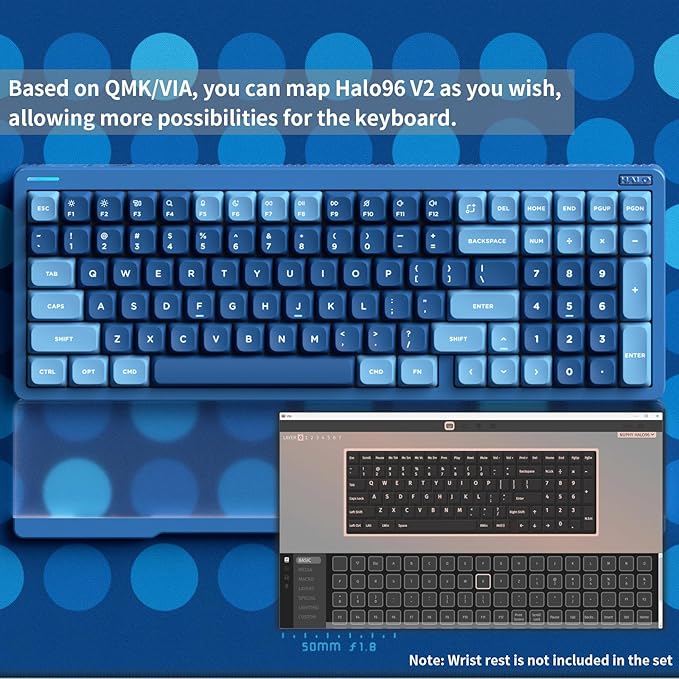 nuphy Halo96 V2 Wireless Keyboard, Gasket Structure, 96% Hot Swappable Gaming - Image 4