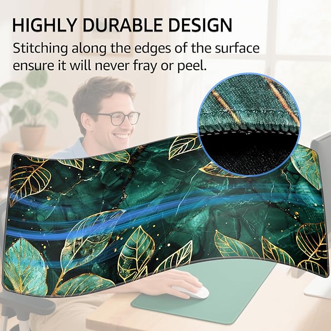 KTRIO Large Gaming Mouse Pad Desk Mat, Superior Micro-Weave Cloth, Non-Slip - Image 3
