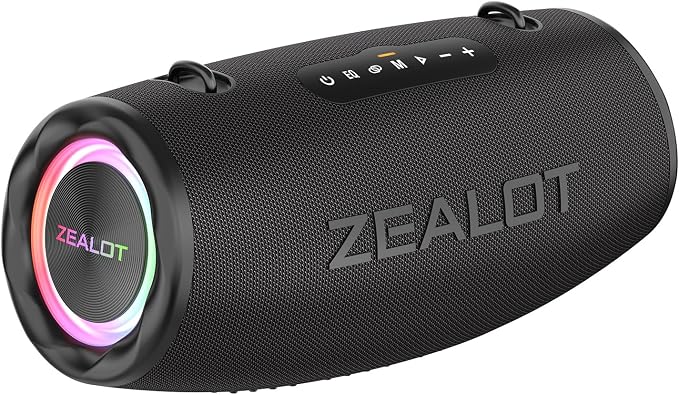 ZEALOT 80W Portable Bluetooth Speaker, Stereo Sound by ZEALOTNeverStop
