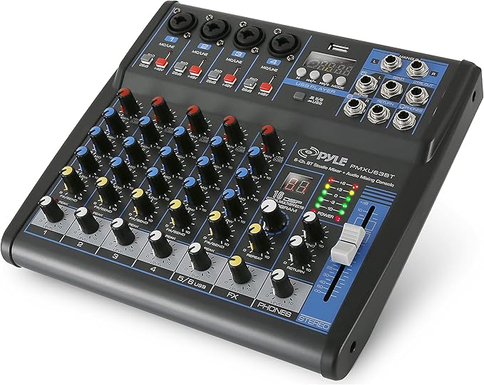 Pyle 6 Channel Bluetooth Studio Mixer by PyleUSA