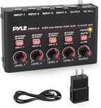Pyle 4-Channel Wireless Bluetooth 5.0 Line Mixer by PyleUSA