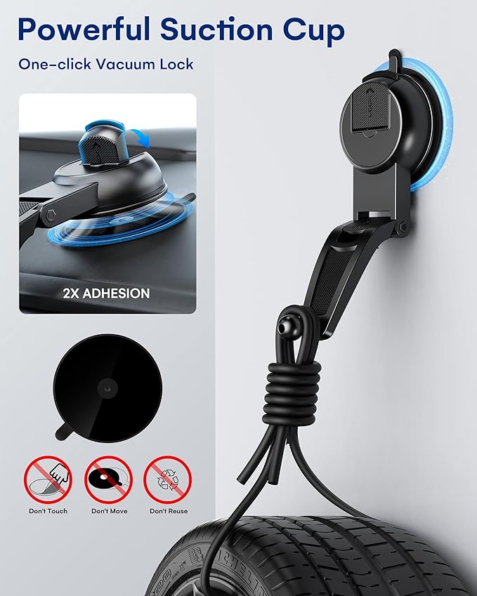 Wireless Car Charger, ZEEHOO DUOXX Dual Coils 15W Fast Charging Auto-Clamping - Image 5