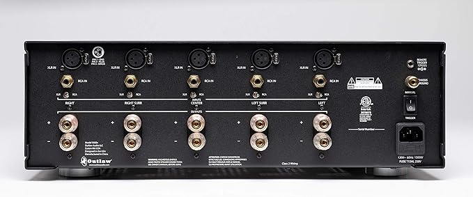 Outlaw Model 5000x 5000 x 5-Channel Power Amplifier | 5x120 Watts Continuous | - Image 2