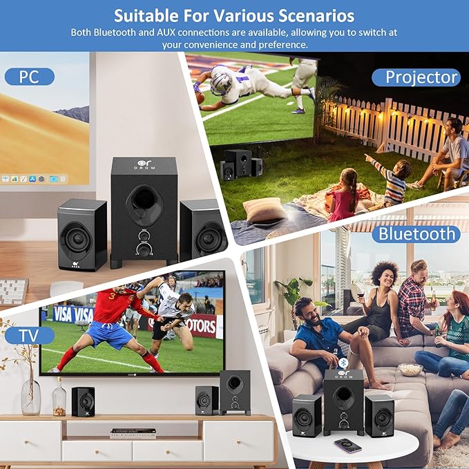 OROW Bluetooth Computer Speakers, PC Speaker - Image 5
