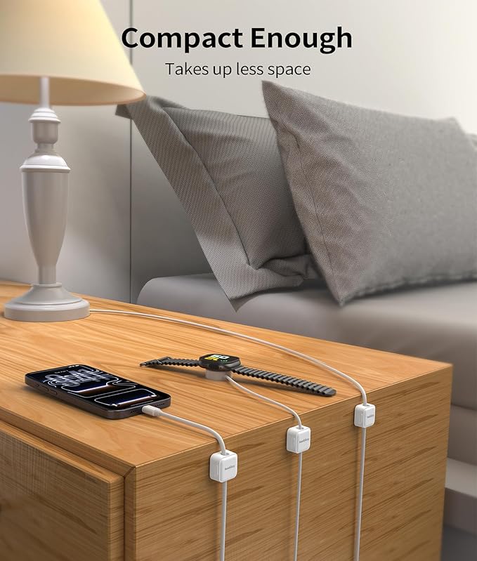 9 Pack Magnetic Cable Clips Cord Organizer, Desk Cable Management Accessories - Image 3