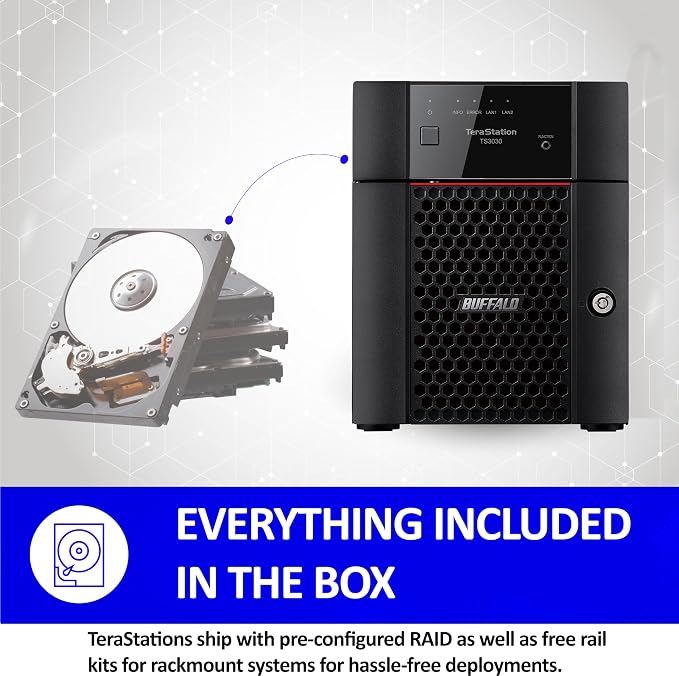 BUFFALO TeraStation 3430DN 4-Bay 16TB Desktop Small-Med Business NAS w/Hard - Image 4