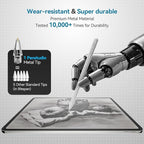 Chrome Metal Tips for Apple Pencil Pro/1st/2nd & USB-C, 2 Pack Durable Pencil - Image 3
