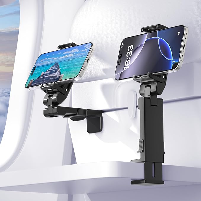 Perilogics 2025 Upgraded Travel Essentials Must Haves Airplane Phone Holder by Perilogics