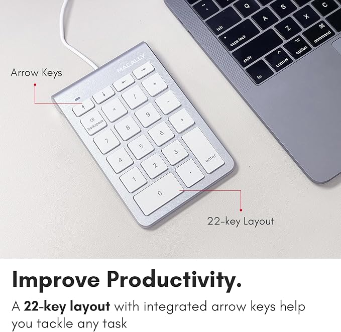 USB C Wired Number Pad for Mac - Image 4