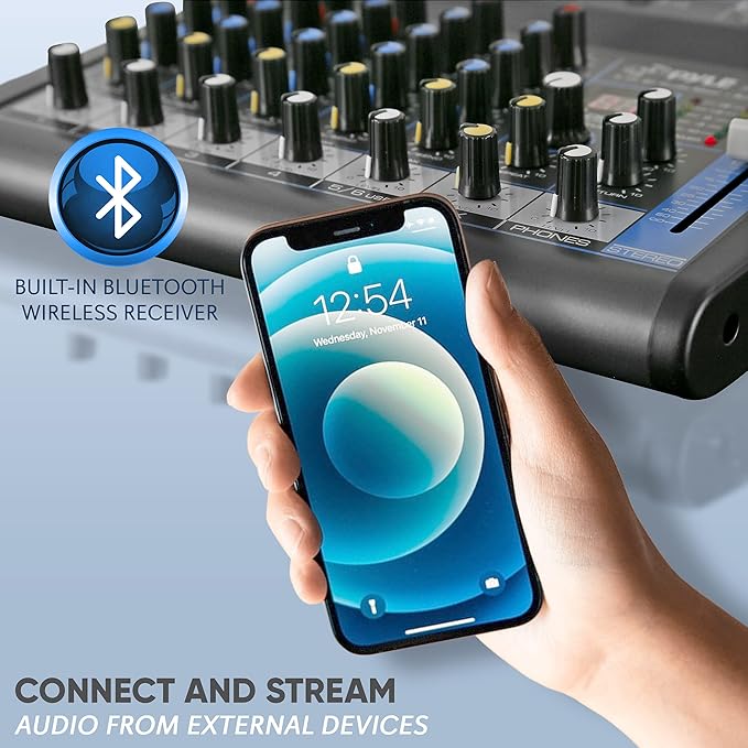 Pyle 6 Channel Bluetooth Studio Mixer - Image 5