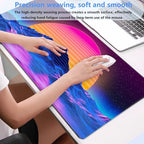 Retro Neon Fantasy Mouse Pad Desk Mat XXL Large 31.5x15.7in Gaming Keyboard & - Image 4