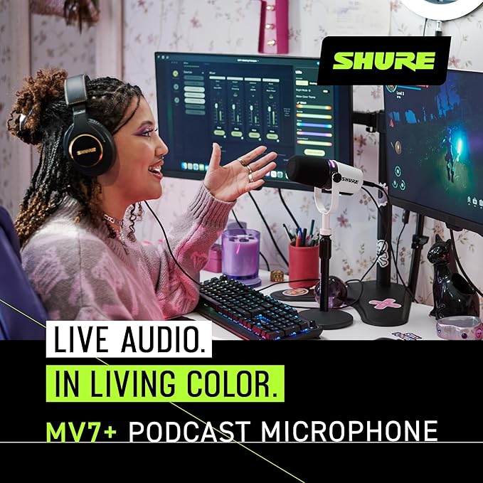 Shure MV7+ Dynamic Microphone – USB-C & XLR Podcast Mic - Image 4