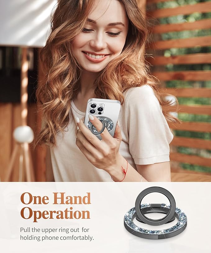 GVIEWIN Magnetic Phone Ring Holder, Compatible - Image 6