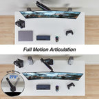 AVLT RGB Lights Single 17”-49” Gaming Monitor Arm Desk Mount, Fits One - Image 6