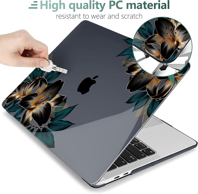 MEEgoodo Case for MacBook Pro 13 inch, Laptop Hard Shell - Image 3